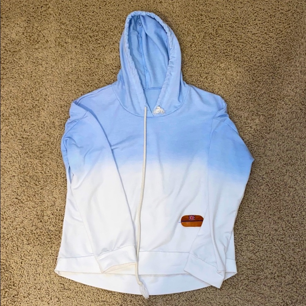 Blue and White Hoodie